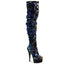 6" Heel, 1 3/4" Pf Slouch Thigh Boot, Side Zip Pleaser Pleaser DELIGHT/3004