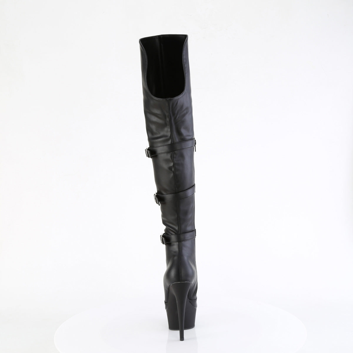 6" Heel, 1 3/4" Pf Triple Buckle Strap Otk Boot, Side Zip Pleaser Pleaser DELIGHT/3018