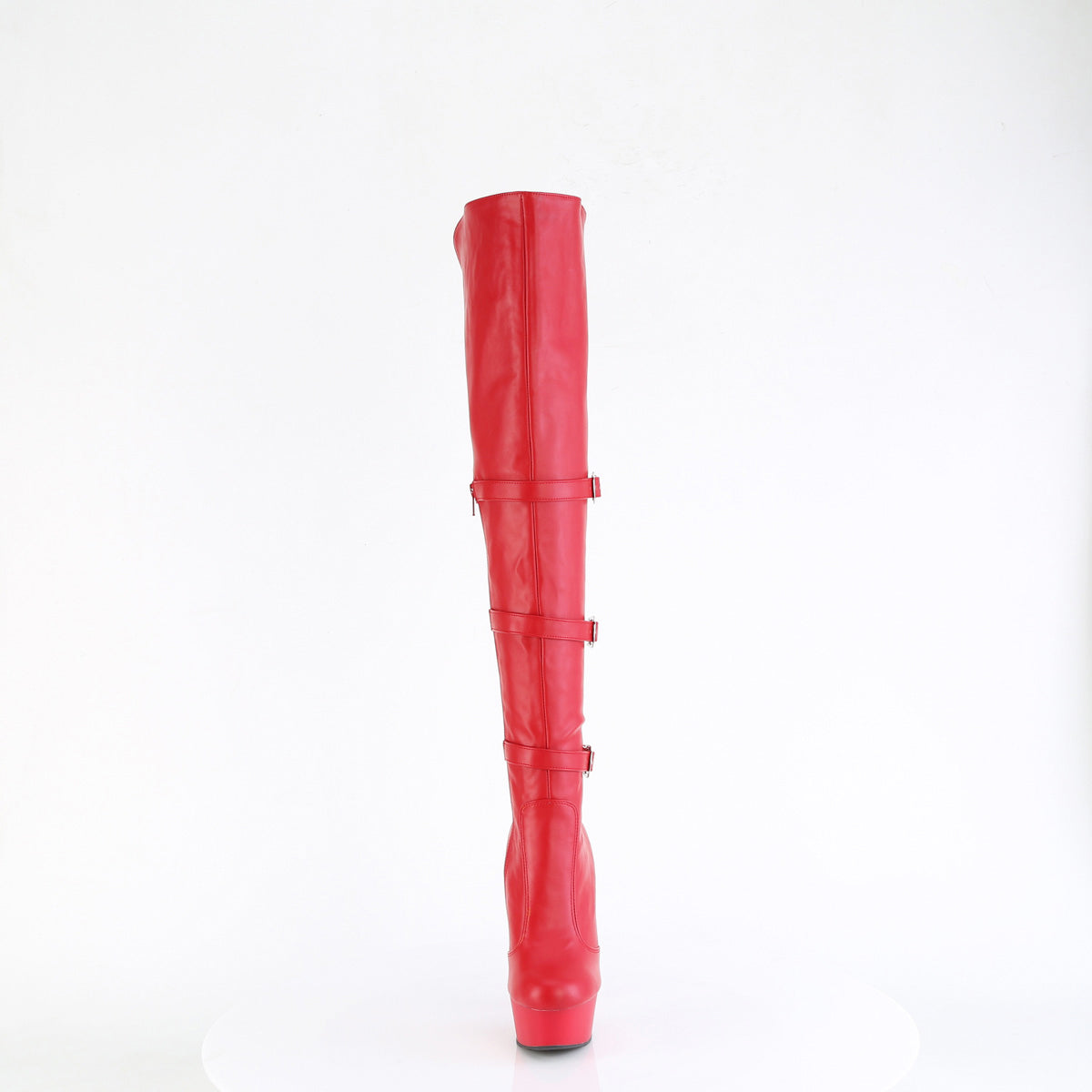 6" Heel, 1 3/4" Pf Triple Buckle Strap Otk Boot, Side Zip Pleaser Pleaser DELIGHT/3018