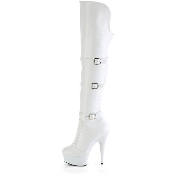 6" Heel, 1 3/4" Pf Triple Buckle Strap Otk Boot, Side Zip Pleaser Pleaser DELIGHT/3018
