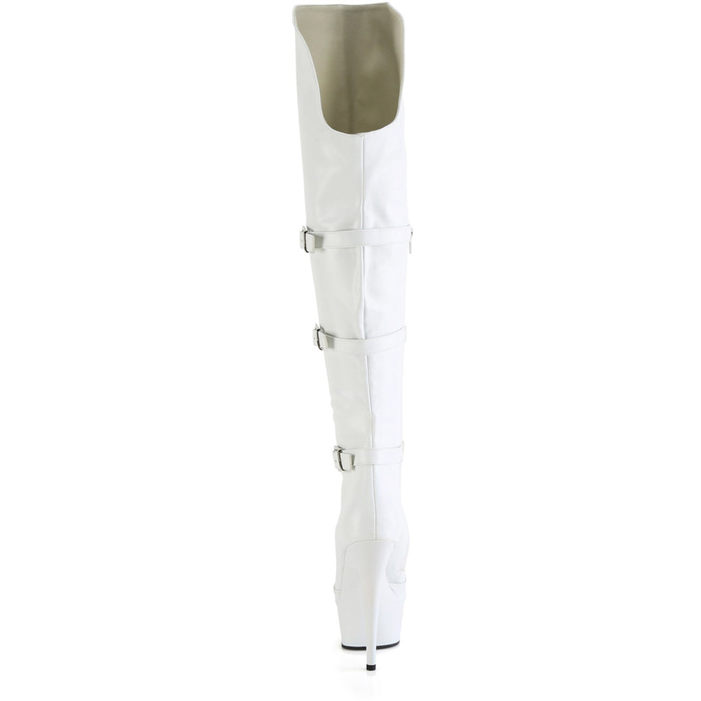 6" Heel, 1 3/4" Pf Triple Buckle Strap Otk Boot, Side Zip Pleaser Pleaser DELIGHT/3018