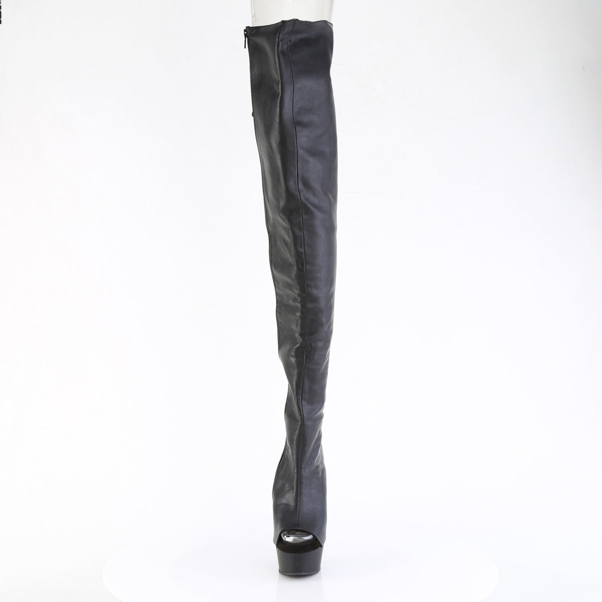 6" Heel, 1 3/4" Pf Back Lace Crotch Boot, Side Zip Pleaser Pleaser DELIGHT/4019