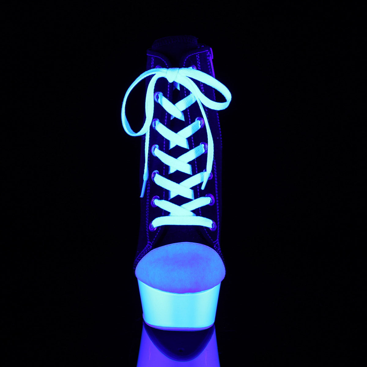 6" Heel, 1 3/4" PF Sneaker, Side Zip Pleaser Pleaser DELIGHT/600SK/02