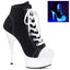 6" Heel, 1 3/4" PF Sneaker, Side Zip Pleaser Pleaser DELIGHT/600SK/02