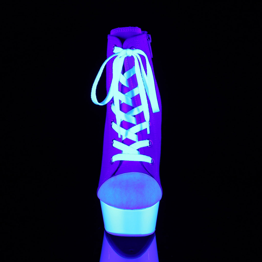 6" Heel, 1 3/4" PF Sneaker, Side Zip Pleaser Pleaser DELIGHT/600SK/02