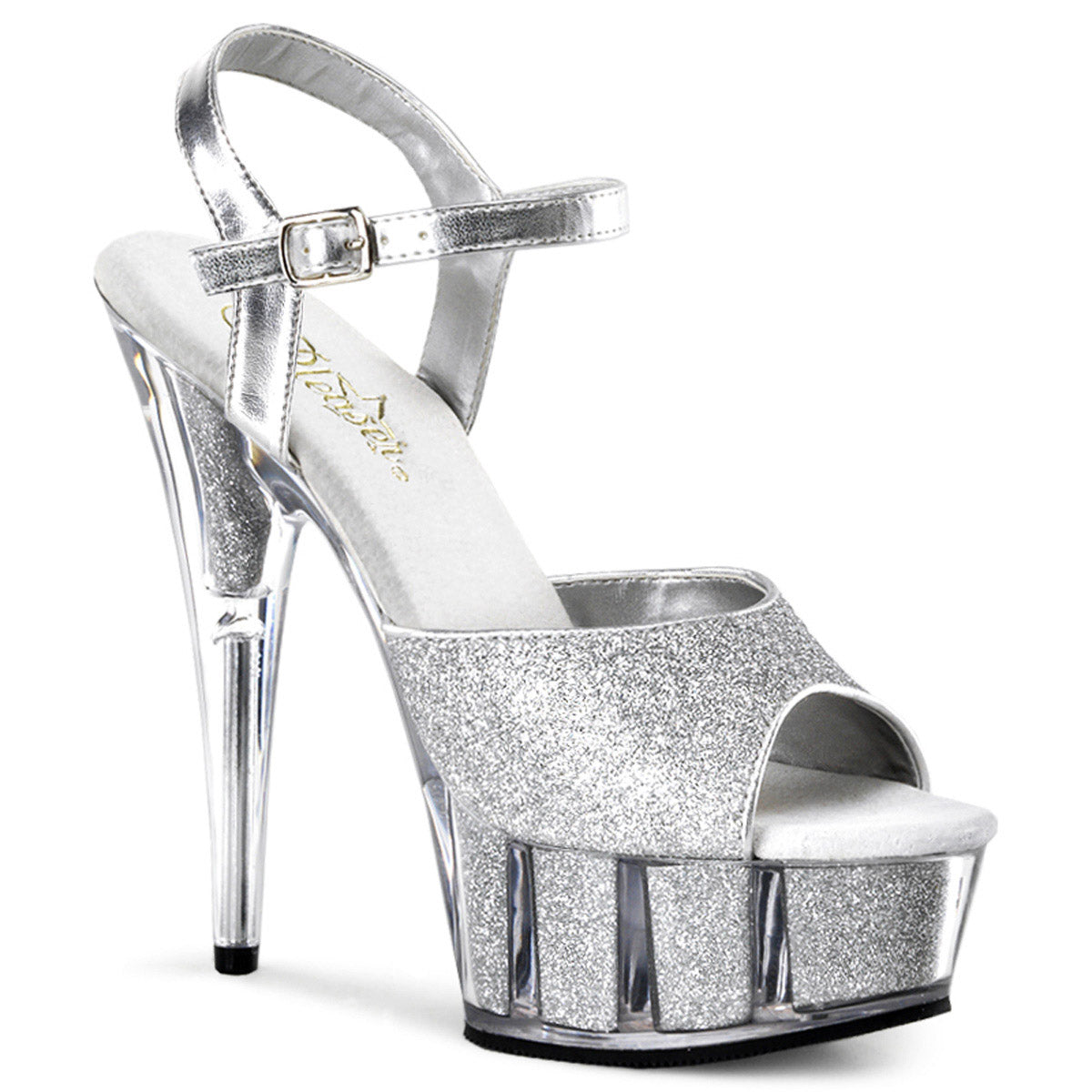 Glitter Platform Stiletto Ankle Strap Sandals High Heels Shoes Pleaser Pleaser DELIGHT/609/5G