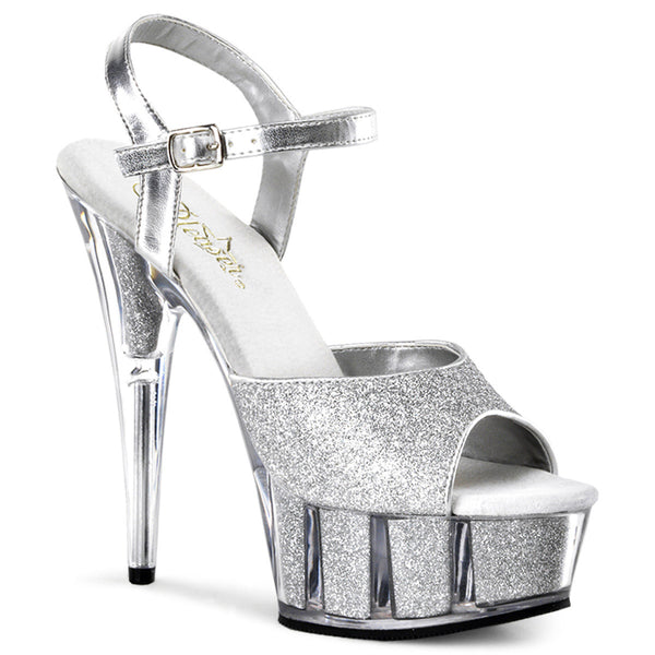 Glitter Platform Stiletto Ankle Strap Sandals High Heels Shoes Pleaser Pleaser DELIGHT/609/5G