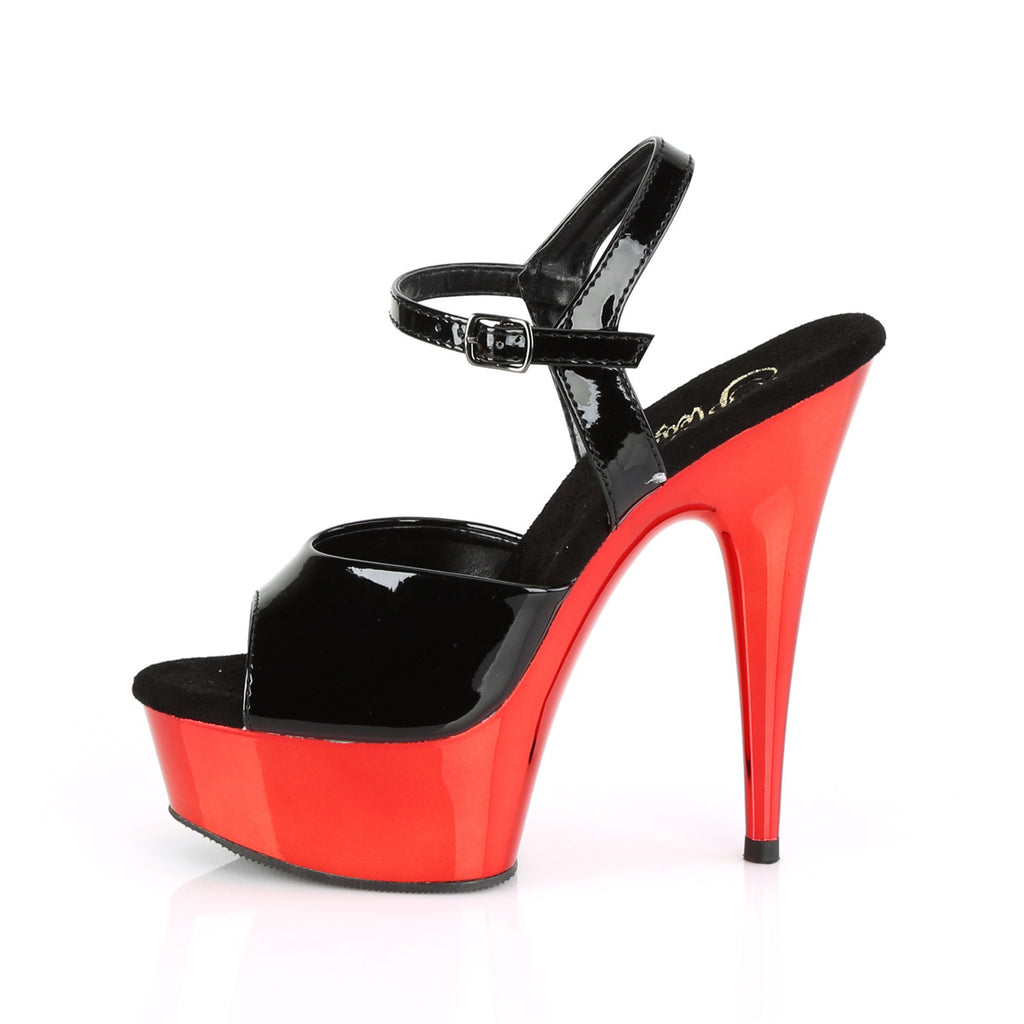 6" Heel, 1 3/4" PF Ankle Strap Sandal Pleaser Pleaser DELIGHT/609