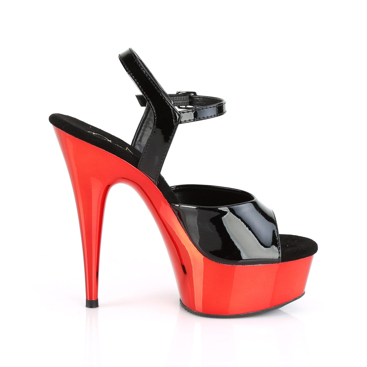 6" Heel, 1 3/4" PF Ankle Strap Sandal Pleaser Pleaser DELIGHT/609