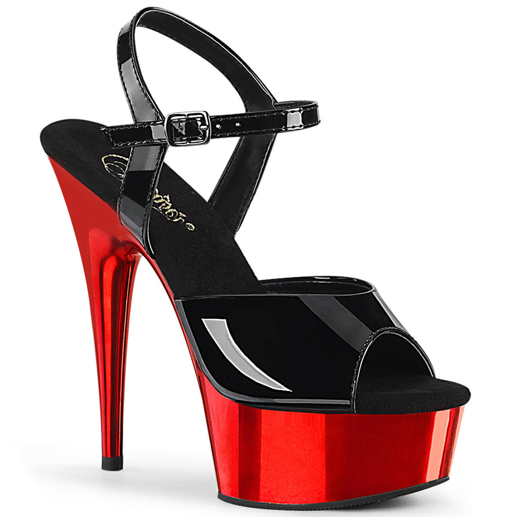 6" Heel, 1 3/4" PF Ankle Strap Sandal Pleaser Pleaser DELIGHT/609