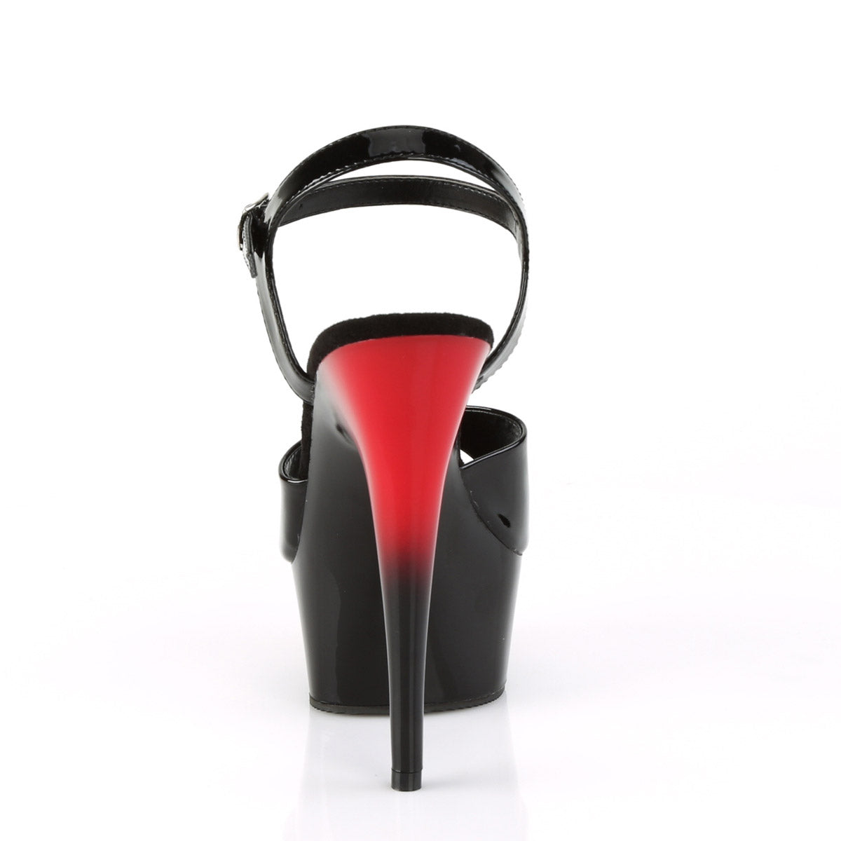 6" Heel, 1 3/4" PF Two Tone Ankle Strap Sandal Pleaser Pleaser DELIGHT/609BR