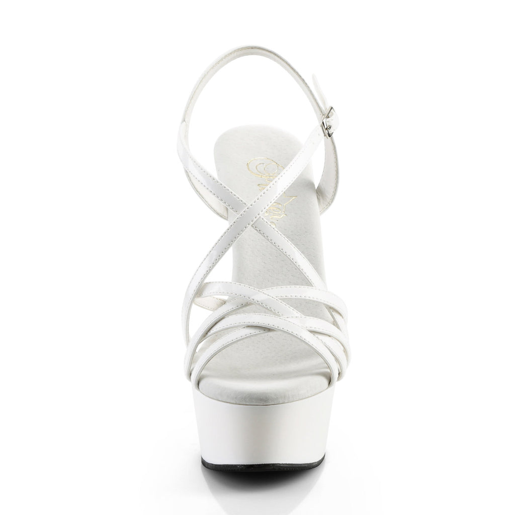 6" Heel, 1 3/4" PF Criss-Cross Strap Sandal Pleaser Pleaser DELIGHT/613