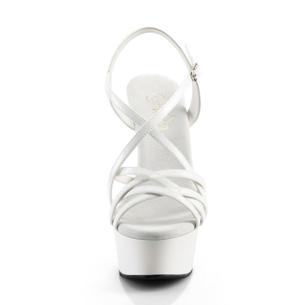 6" Heel, 1 3/4" PF Criss-Cross Strap Sandal Pleaser Pleaser DELIGHT/613