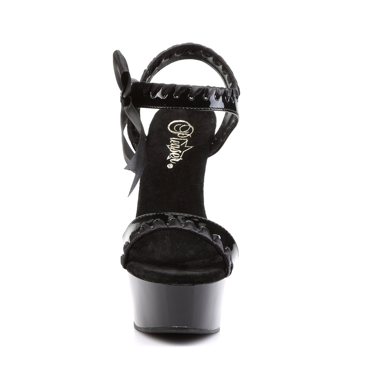 Sexy Satin Lace Strapped Platform Stiletto Sandals High Heels Shoes Secondary image