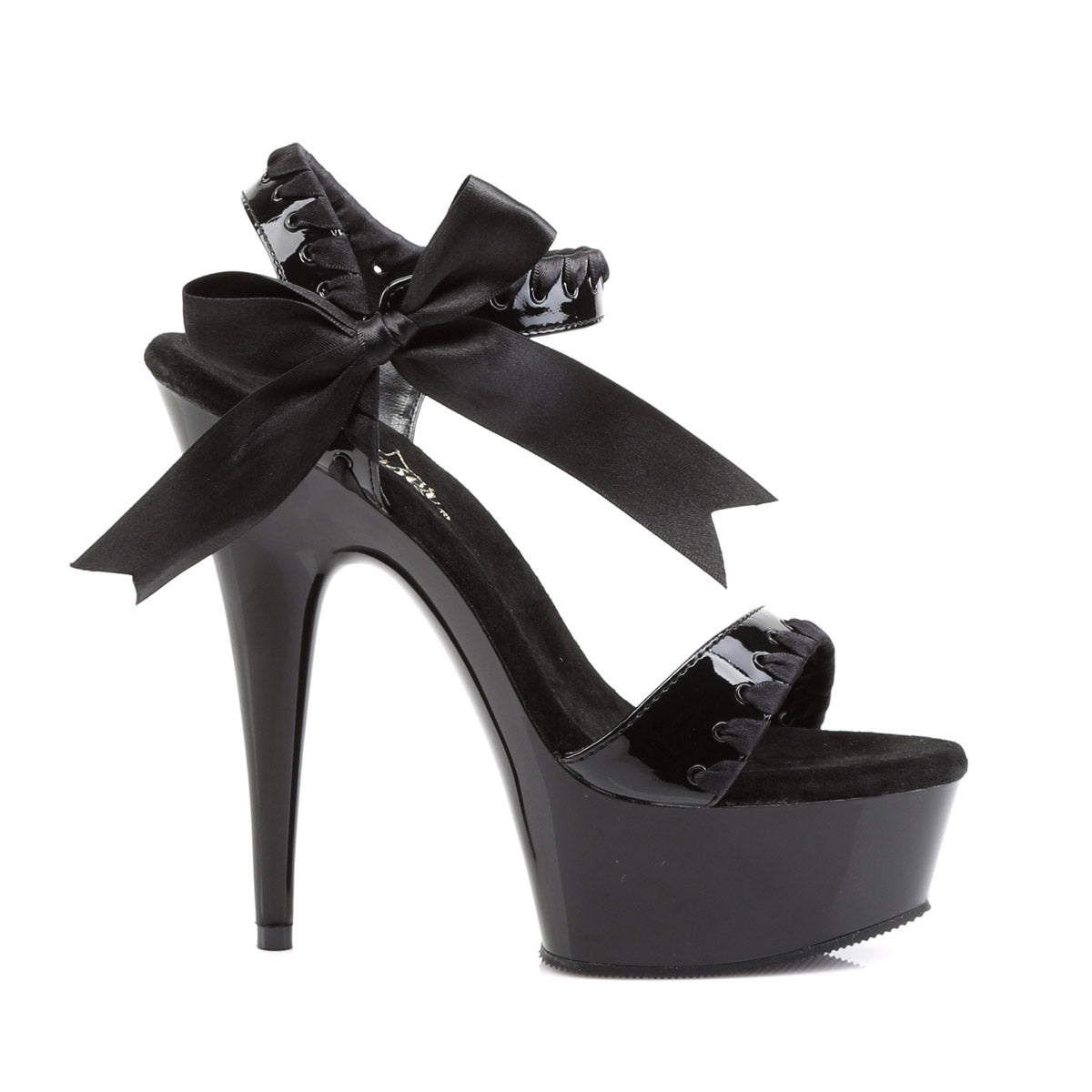 Sexy Satin Lace Strapped Platform Stiletto Sandals High Heels Shoes Pleaser Pleaser DELIGHT/615