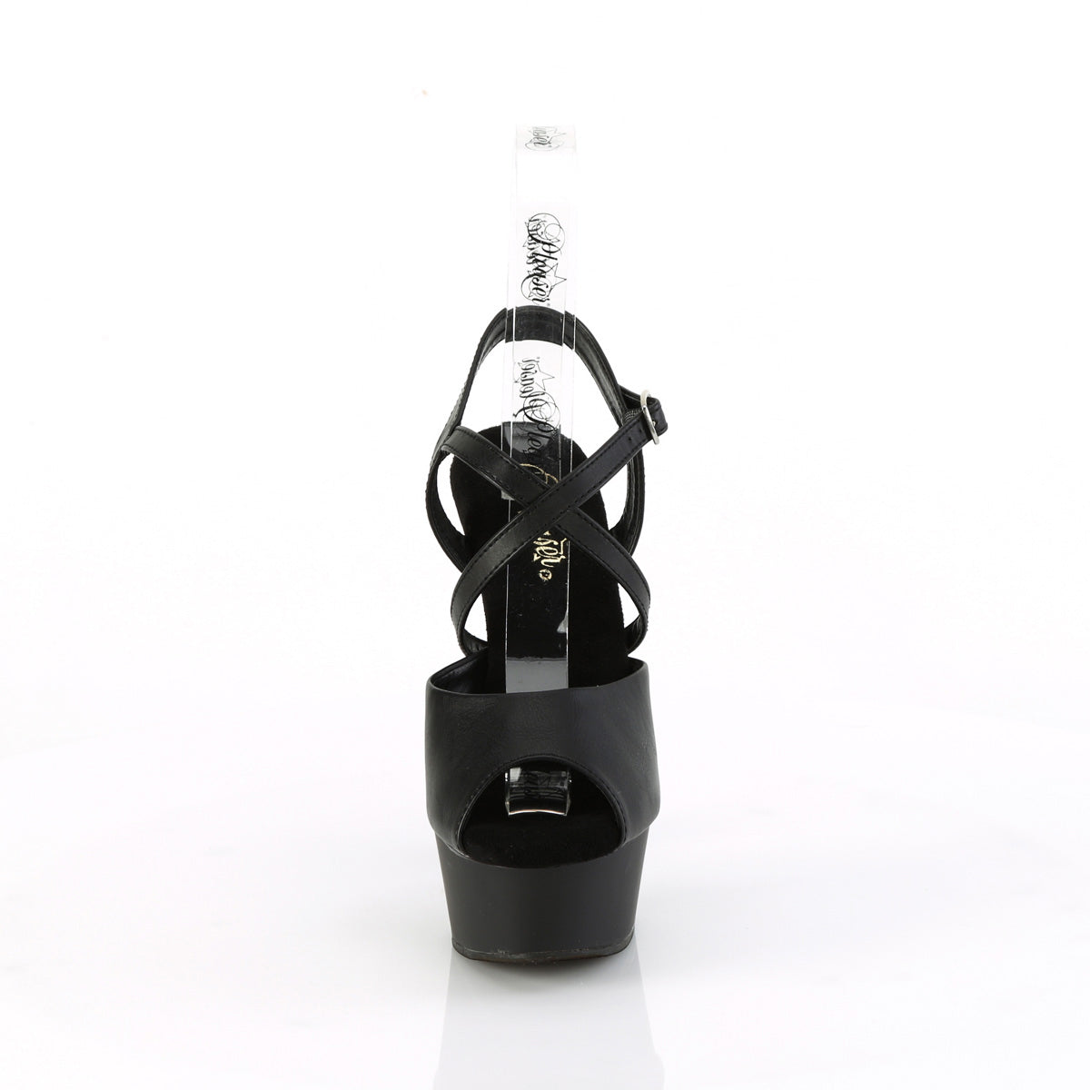 Pleaser Delight 624 Platform Peep Toe Criss-Cross Ankle Strap Sandal Secondary image