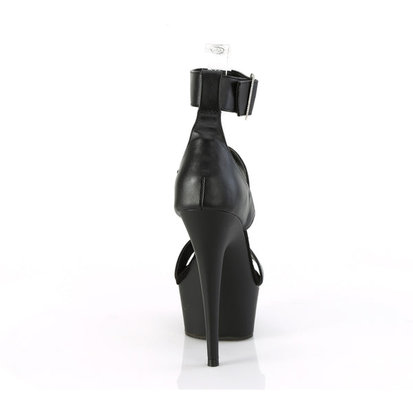6" Heel, 1 3/4" Pf Close Back Triple Band Ankle Strap Sandal Pleaser Pleaser DELIGHT/629