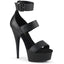6" Heel, 1 3/4" Pf Close Back Triple Band Ankle Strap Sandal Pleaser Pleaser DELIGHT/629