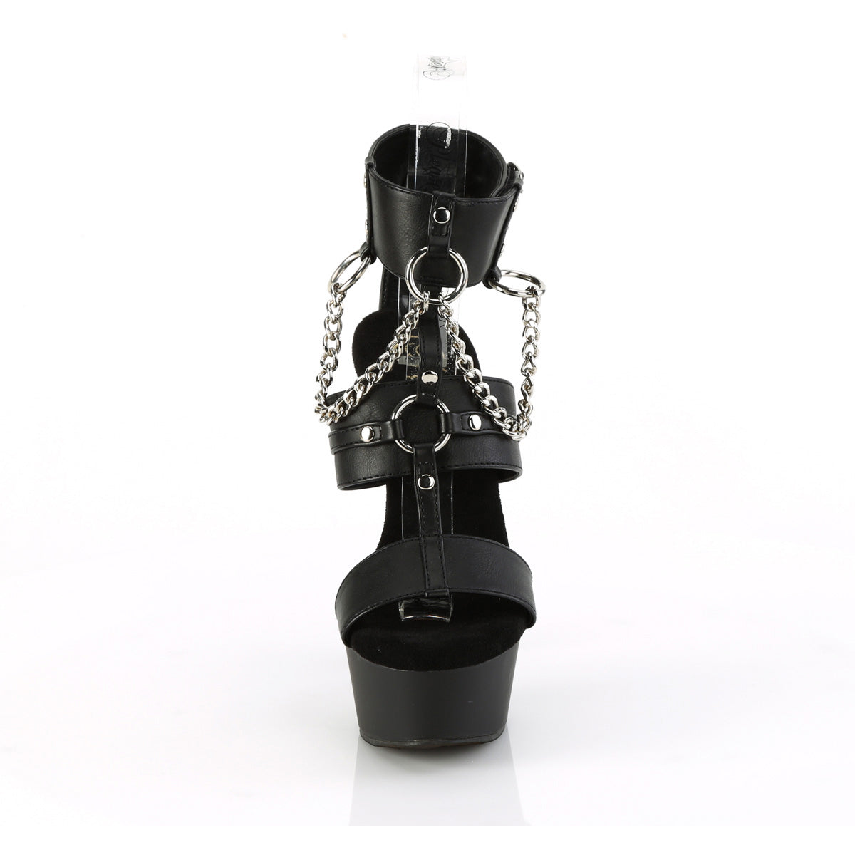 6" Heel, 1 3/4" Pf 3 Band T-Strap Ankle Strap Sandal Pleaser Pleaser DELIGHT/661