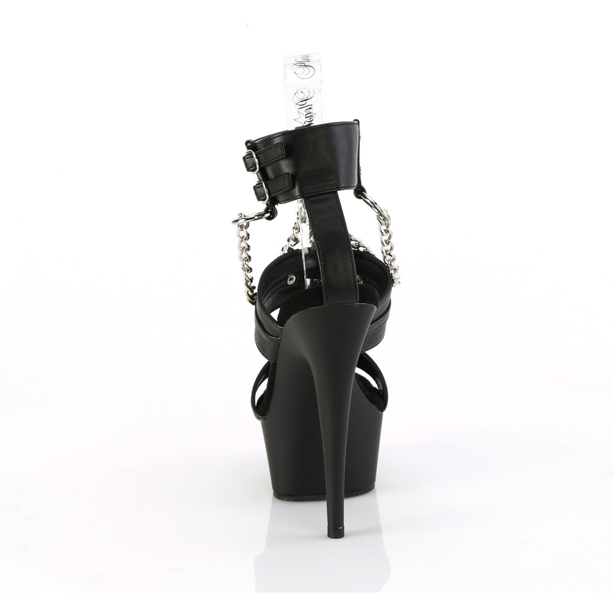 6" Heel, 1 3/4" Pf 3 Band T-Strap Ankle Strap Sandal Pleaser Pleaser DELIGHT/661