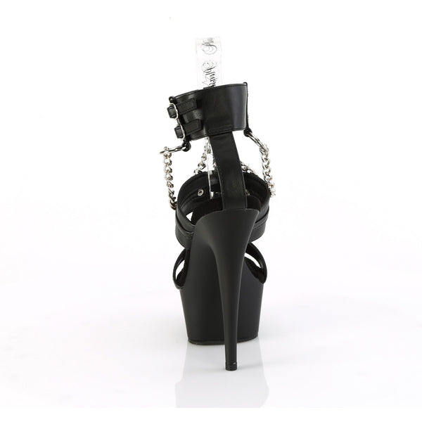 6" Heel, 1 3/4" Pf 3 Band T-Strap Ankle Strap Sandal Pleaser Pleaser DELIGHT/661