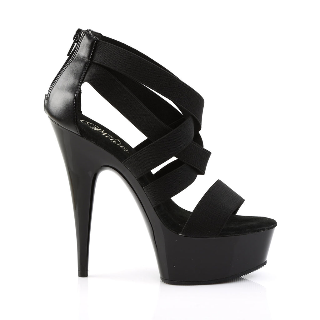 Cross Strap Closed Back Platform Stiletto Sandals High Heels Shoes Pleaser Pleaser DELIGHT/669