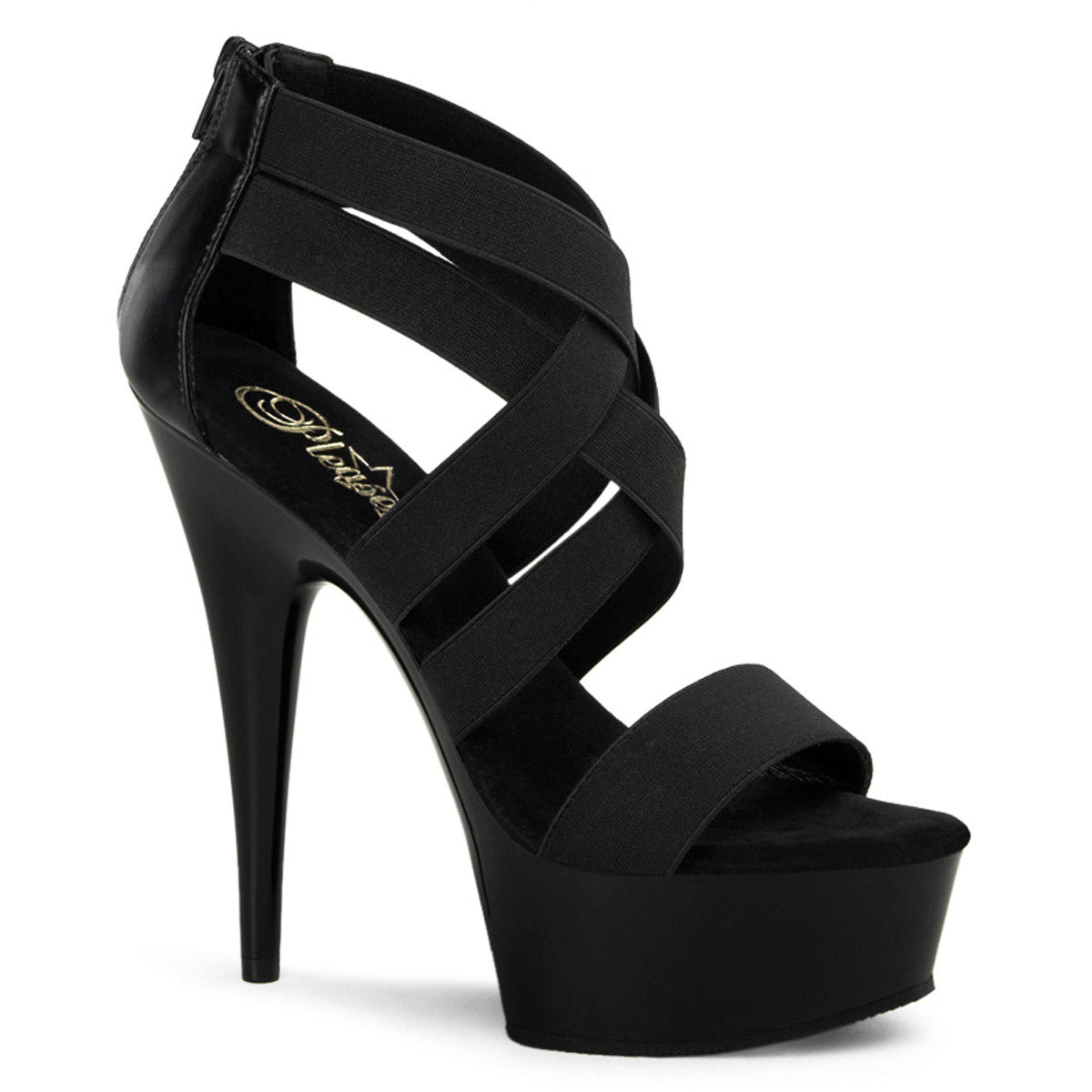 Cross Strap Closed Back Platform Stiletto Sandals High Heels Shoes Pleaser Pleaser DELIGHT/669 Main image