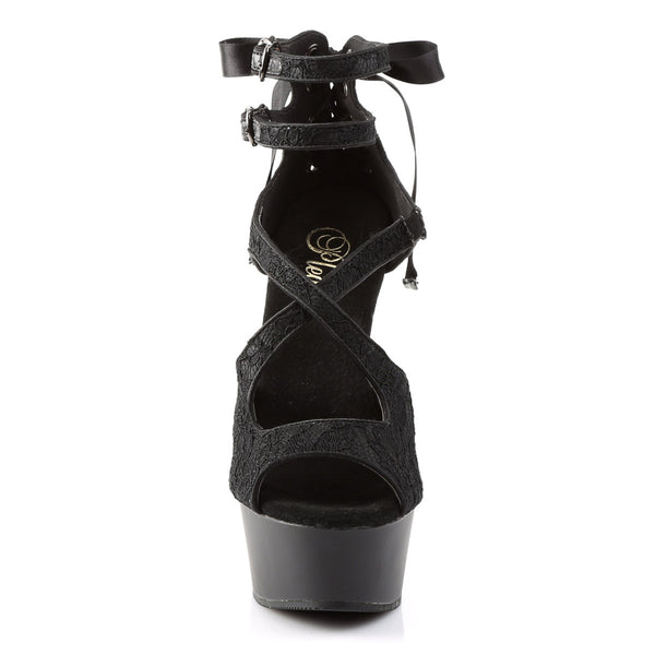 Cross Double Ankle Strap Platform Stiletto Sandals High Heels Shoes Pleaser Pleaser DELIGHT/678LC
