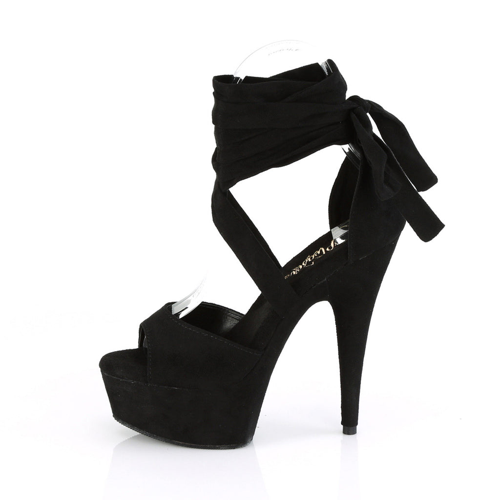 6" Heel, 1 3/4" PF Criss Cross Ankle Wrap Sandal Pleaser Pleaser DELIGHT/679