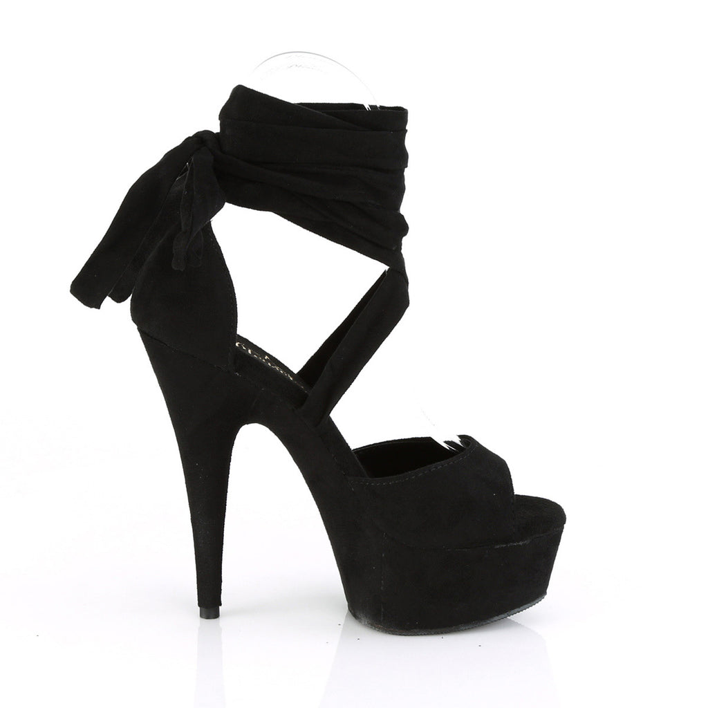 6" Heel, 1 3/4" PF Criss Cross Ankle Wrap Sandal Pleaser Pleaser DELIGHT/679