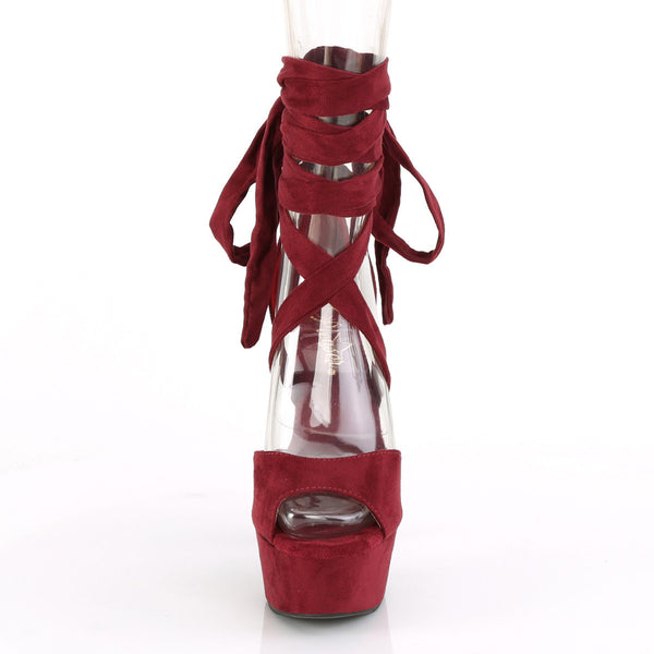 6" Heel, 1 3/4" Pf Criss Cross Ankle Wrap Sandal Pleaser Pleaser DELIGHT/679