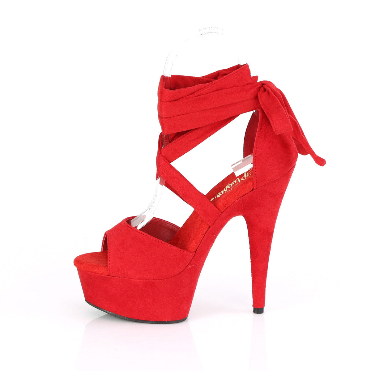 6" Heel, 1 3/4" PF Criss Cross Ankle Wrap Sandal Pleaser Pleaser DELIGHT/679