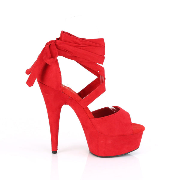 6" Heel, 1 3/4" PF Criss Cross Ankle Wrap Sandal Pleaser Pleaser DELIGHT/679