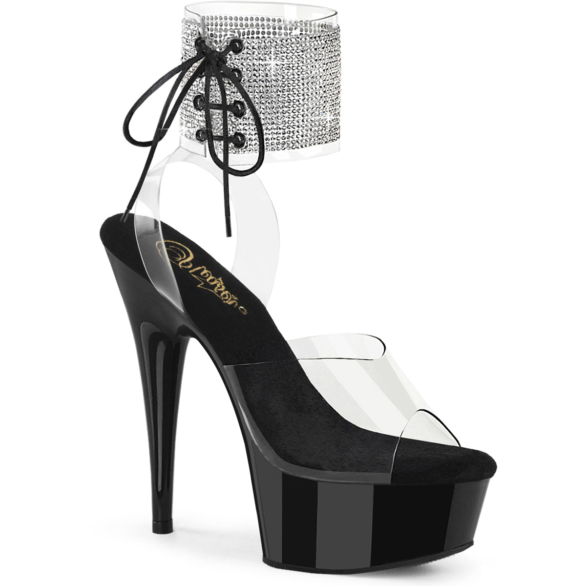 6" Heel, 1 3/4" Pf Ankle Cuff Sandal W/Rs Pleaser Pleaser DELIGHT/691/2RS Main image