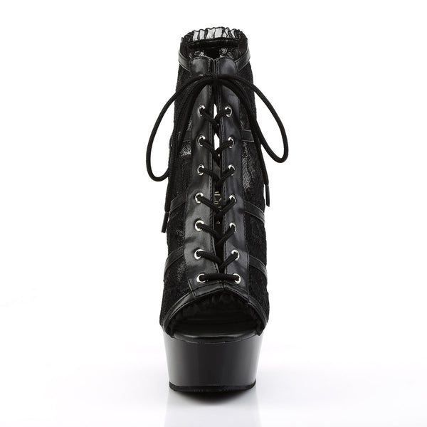 Sexy Corset Lace Peep Toe Platform Stiletto Sandals High Heels Shoes Pleaser Pleaser DELIGHT/696LC