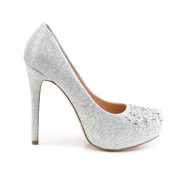 Sexy Rhinestone Encrusted Hidden Platform Stiletto High Heels Shoes Pleaser Fabulicious DESTINY/06R