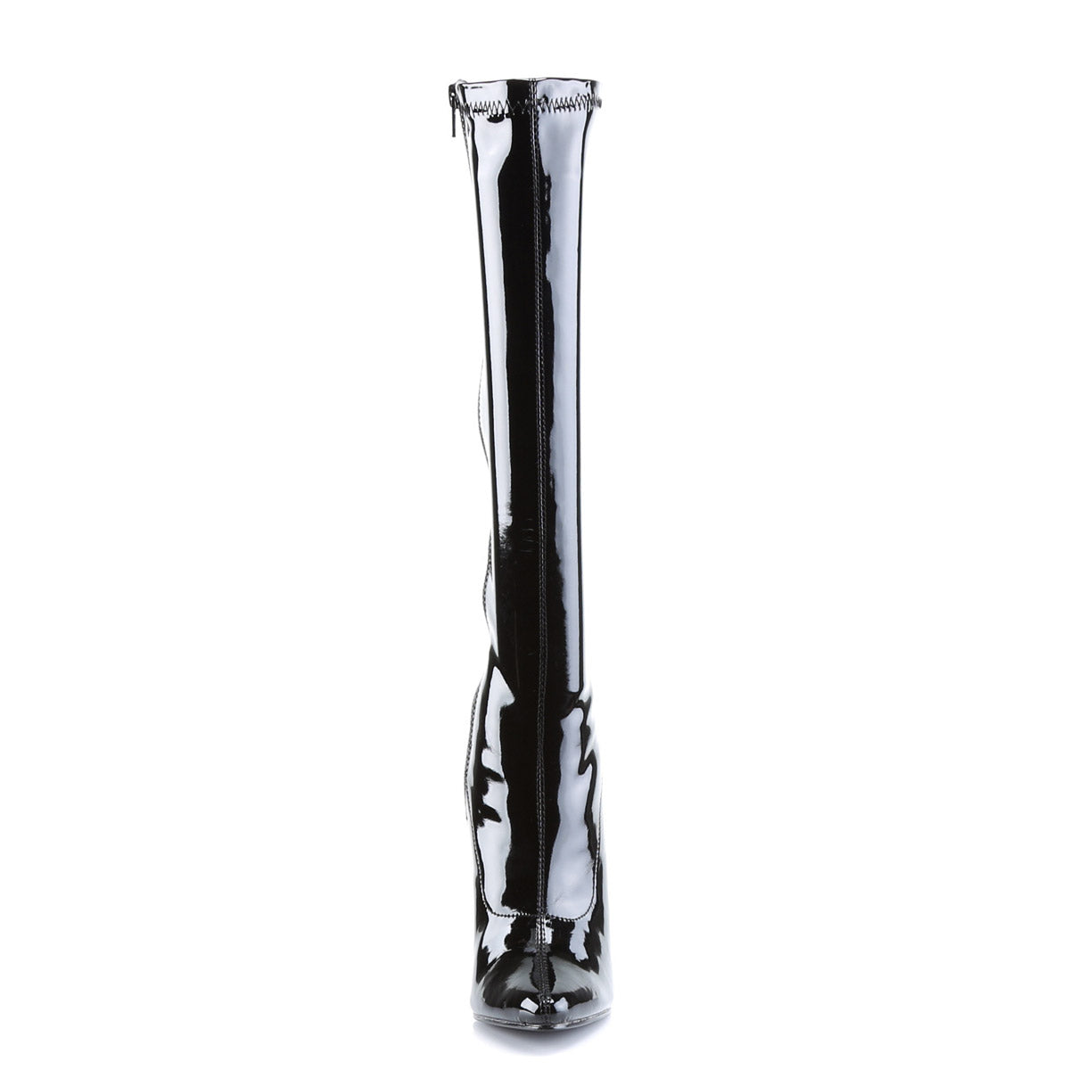 Sexy Inner Side Zip Stretch Knee High Stiletto Heel Boots Shoes Secondary image