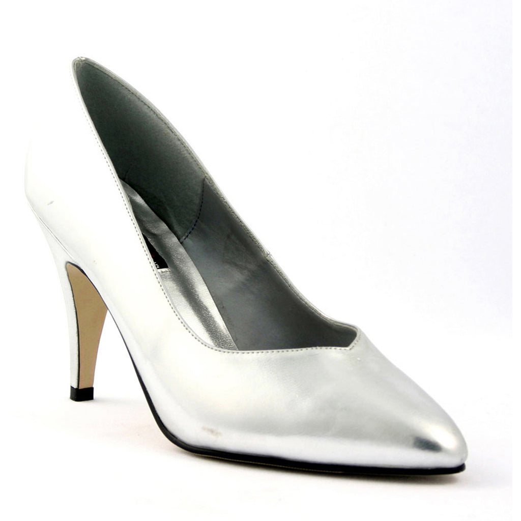 4" Heel Pump Slv Faux Leather Pleaser  DREAM/420W