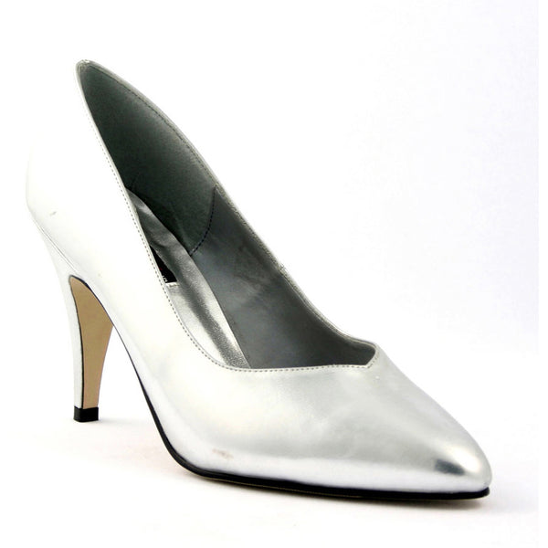 4" Heel Pump Slv Faux Leather Pleaser  DREAM/420W
