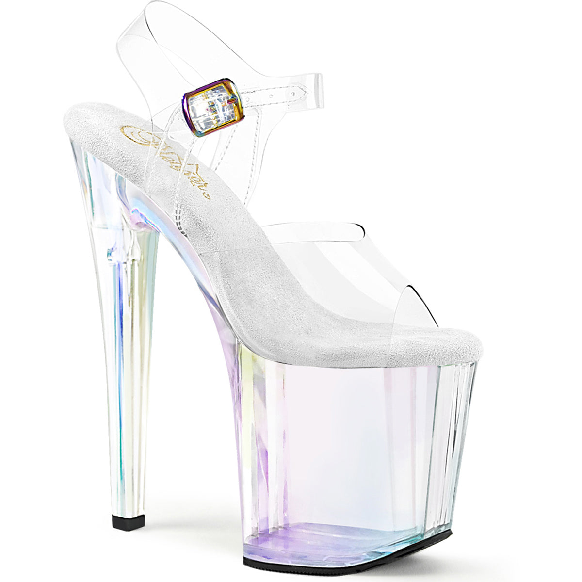 8" Heel, 3 3/4" Pf Ankle Strap Sandal Pleaser Pleaser ENCHANT/708HT Main image
