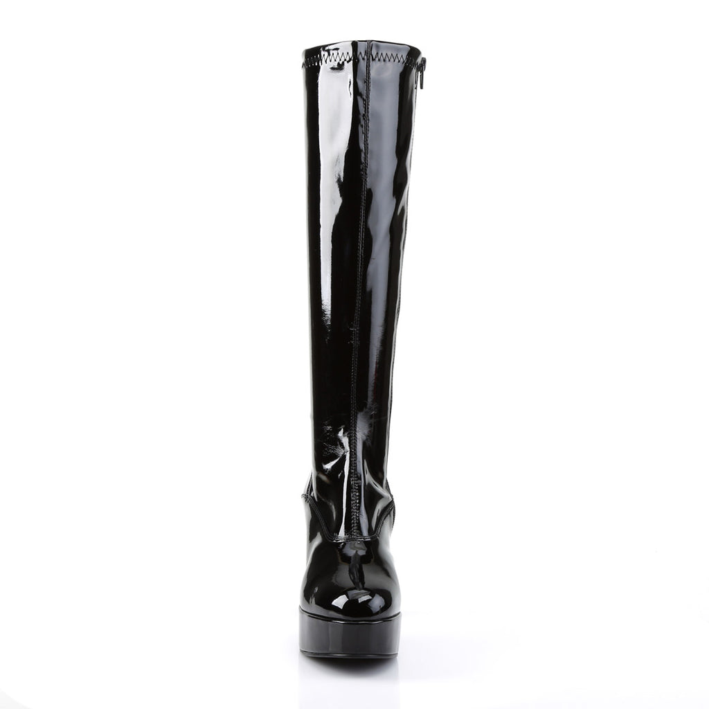 Sexy Exotic Gogo Dancer Knee High Platform Stack Heels Boots Shoes Pleaser Funtasma EXOTICA/2000