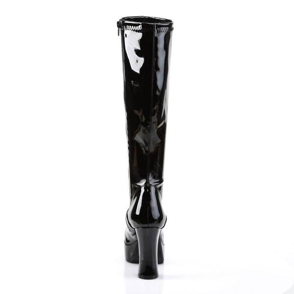 Sexy Exotic Gogo Dancer Knee High Platform Stack Heels Boots Shoes Pleaser Funtasma EXOTICA/2000