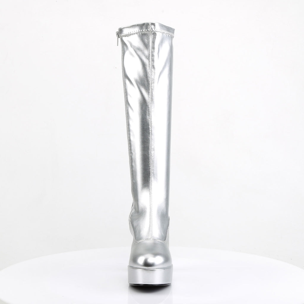 Sexy Exotic Gogo Dancer Knee High Platform Stack Heels Boots Shoes Pleaser Funtasma EXOTICA/2000