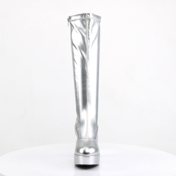 Sexy Exotic Gogo Dancer Knee High Platform Stack Heels Boots Shoes Pleaser Funtasma EXOTICA/2000