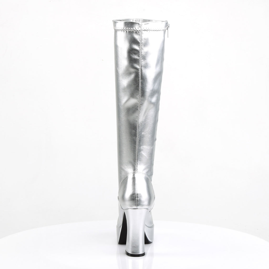 Sexy Exotic Gogo Dancer Knee High Platform Stack Heels Boots Shoes Pleaser Funtasma EXOTICA/2000