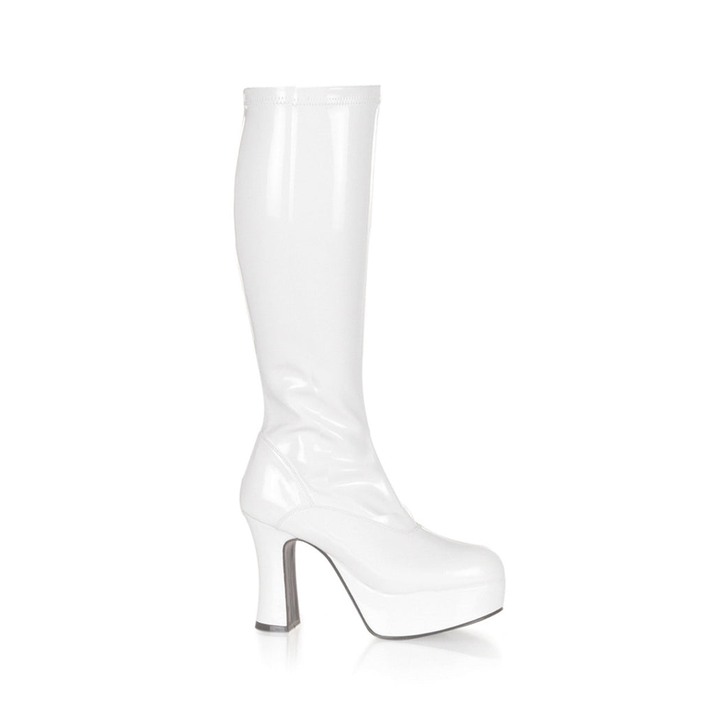 Sexy Exotic Gogo Dancer Knee High Platform Stack Heels Boots Shoes Pleaser Funtasma EXOTICA/2000