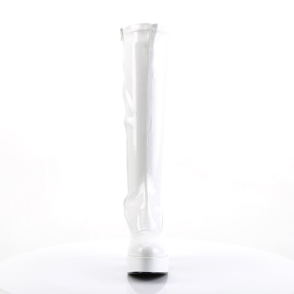 Sexy Exotic Gogo Dancer Knee High Platform Stack Heels Boots Shoes Pleaser Funtasma EXOTICA/2000
