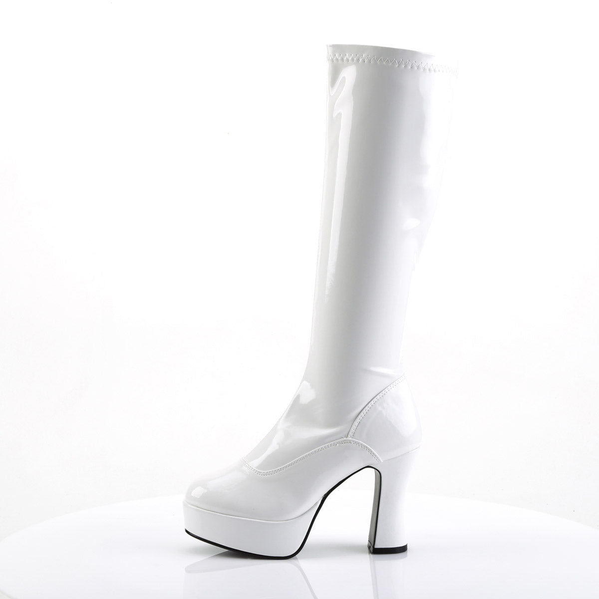 Sexy Exotic Gogo Dancer Knee High Platform Stack Heels Boots Shoes Pleaser Funtasma EXOTICA/2000