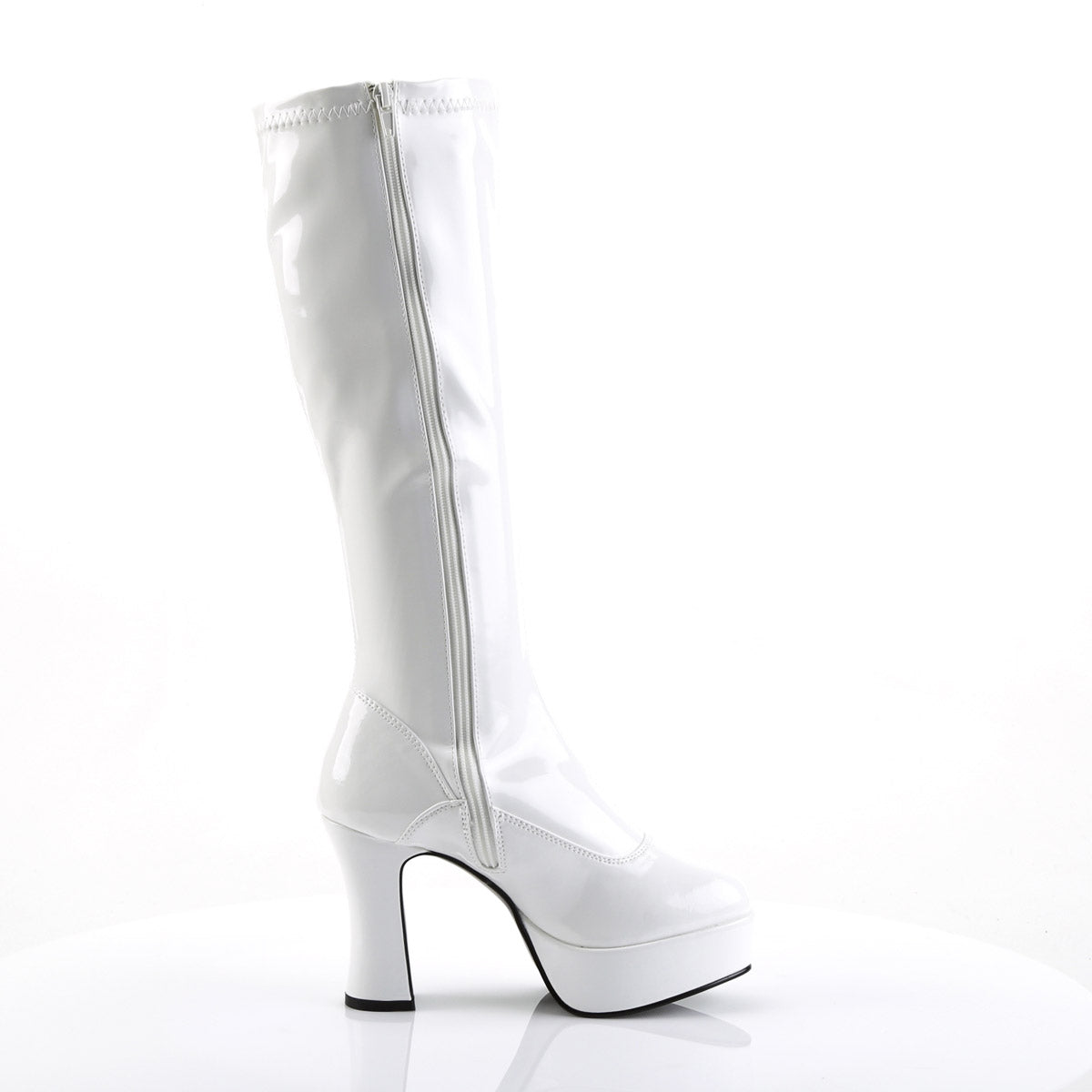 Sexy Exotic Gogo Dancer Knee High Platform Stack Heels Boots Shoes Pleaser Funtasma EXOTICA/2000