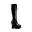 Sexy Lace Up Knee High Platforms Chunky Heel Zip Side Boots Shoes Pleaser Funtasma EXOTICA/2020